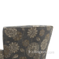 Chaise de bras multi-tissu gris moderne